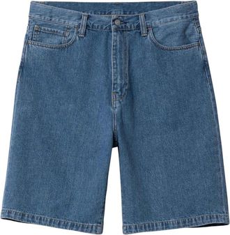Carhartt Work in Progress Wijde Pijp Jeans - Blauwe Heavy Stone - Heren - Denim shorts - Blauw - W29 - Katoen - Korte Broeken