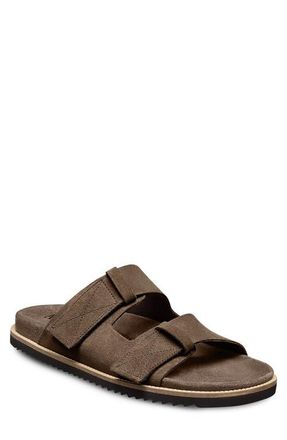 Allen Edmonds Seagrove Slide Sandal in Chocolate Suede at Nordstrom, Size 11