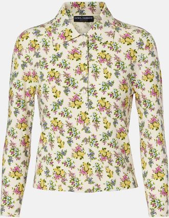 Dolce & Gabbana Polo con stampa floreale