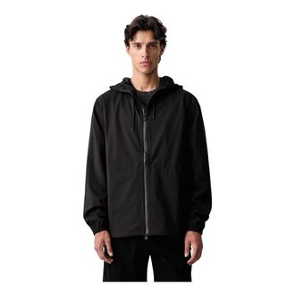 Rains Suva Hardshell kort jack - Heren - Jassen - Zwart - Maat: L Poliester