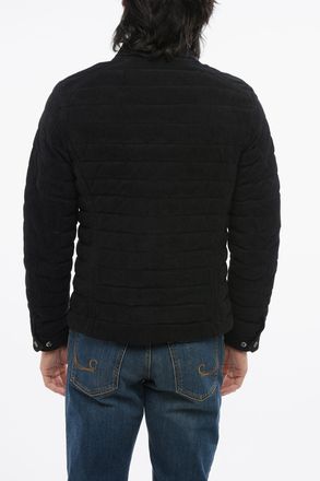 Moorer Eco-Suede Quilted Down Jacket CRESPI Moorer