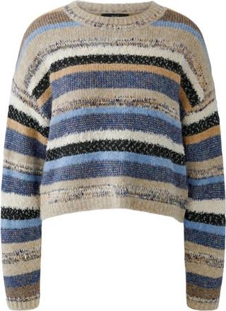Oui Round-neck Truien - Dames - Ronde hals truien - Veelkleurig - S - Truien & Vesten
