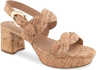 Aerosoles Camea Platform Sandal in Natural Cork at Nordstrom, Size 6.5