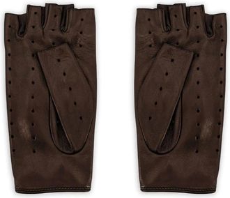 Valentino Garavani Guanti in pelle traforati - Marrone