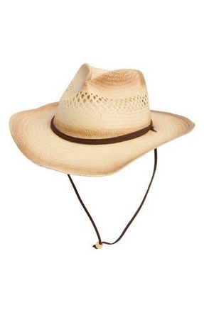 San Diego Hat Company Braided Paper Cowboy Hat in Natural at Nordstrom Rack