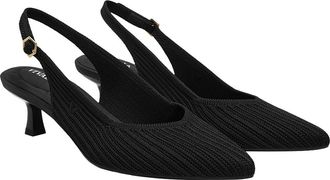 Vivaia Pointed-Toe Kitten Slingback in Black at Nordstrom, Size 7.5