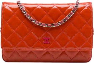 Chanel Pre-owned Wallet on Chain - - Pre-owned - Donna - Arancione - ONE SIZE