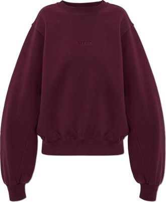 Rotate Sweatshirt met geborduurd logo - Dames - Sweatshirts - Rood - S - Katoen - Hoodies & sweatvesten