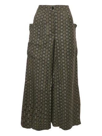 Etro print-detail trousers - Black