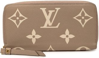 Louis Vuitton Beige Cream Tourterelle Leather Long Wallet (Bi-Fold) (Pre-Owned)