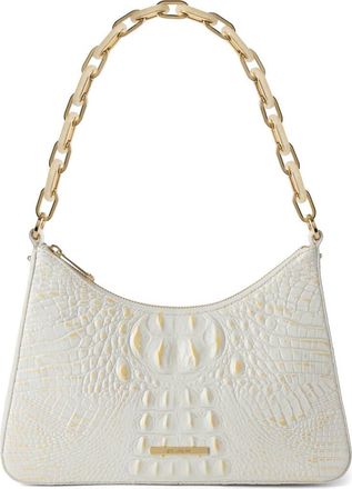 Brahmin Mod Esme Croc Embossed Shoulder Bag in Chantilly at Nordstrom