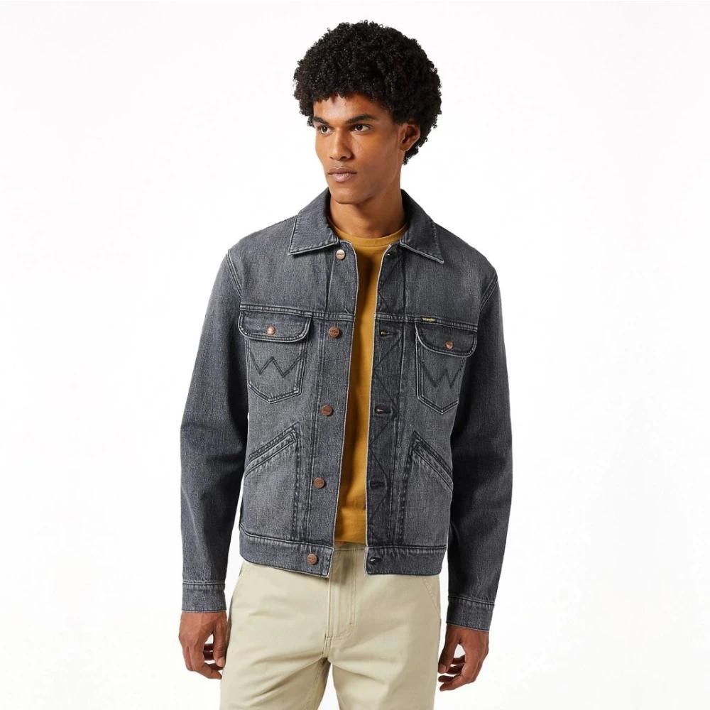 Wrangler RODEO UTILITY JACKET - Giacca di jeans - bohemian blue/carta