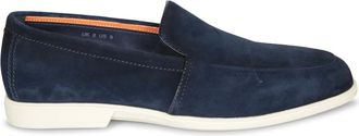 Santoni Heren, Schoenen, Blauw, Maat: 43 1/2 EU Suède