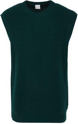 8 by YOOX WOOL BLEND RIB KNIT S/LESS CREWNECK