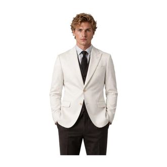Dolce & Gabbana Blazers, male, White, Size: M Jackets