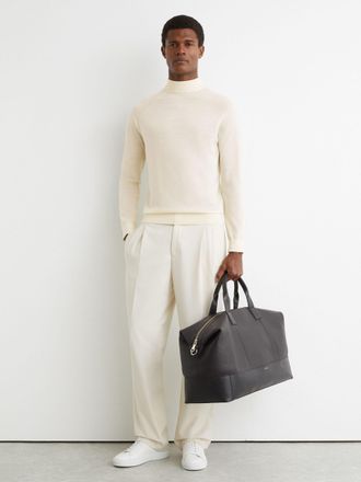 Reiss Bianco Merino Wool Mock-neck Jumper, Xxl