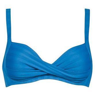Lidea Linear Code Cross-Over Bikini Top Bikini-Top f&uuml;r Damen | blau
