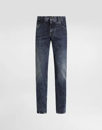 Dolce & Gabbana Denim Trousers - Man Denim Multi-colored 44