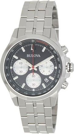 Bulova Classic Chronograph Bracelet Watch, 45mm in Silver at Nordstrom Rack