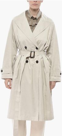 Palt&ograve; Double-Breasted Cotton-Blend Trench MARCELLA STAR size 40