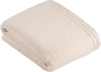 Vossen Badetuch »Calypso Feeling« mit schmaler Bordüre aus 100% Baumwolle, Vegan, einfarbig