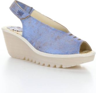 FLY London Womens Yeay Lightweight Sandal In Blue