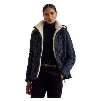 Ralph Lauren Cappotto imbottito HD Diamond Puffer 63.5 cm - - Jackets - Donna - Blu - S