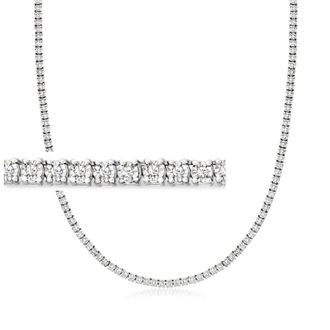 Ross-Simons 1.00- Diamond Tennis Necklace in Sterling Silver. 16 inches