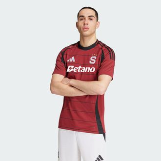 adidas adidas Performance Mens Sparta Prague 24/25 Home Jersey - Burgundy