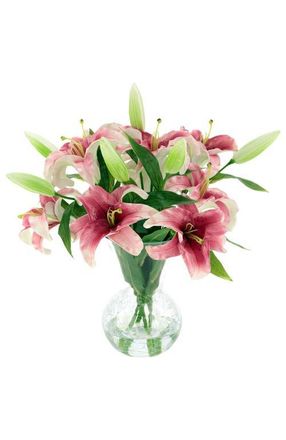Mark Roberts Vase of Lilies in Red Violet at Nordstrom