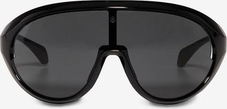 Moncler Ovale Sonnenbrille aus Acetat Contrast