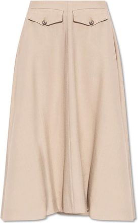 By Malene Birger Dames, Rokken, Beige, Maat: M Wol