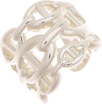 Herm&egrave;s Silver 925 Band Ring (Pre-Owned)