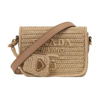Prada Mujer, Bolsos, Beige, Talla: ONE Size