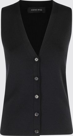 Anine Bing Waistcoat ANINE BING Woman color Black