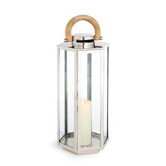 Napa Home & Garden Dockside Outdoor Lantern in Silver at Nordstrom, Size Small