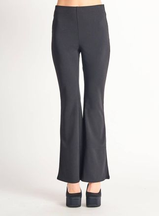 Dex Clothing Flared Knit Leggings In Black
