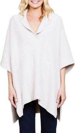 Barefoot Dreams CozyChic Shawl Collar Poncho in Stone at Nordstrom Rack