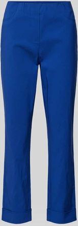 Stehmann Slim Fit Hose mit verkürztem Schnitt Modell IGOR in Blau, Größe 44