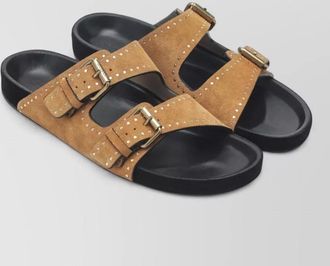 Isabel Marant studded flat sole open toe slides