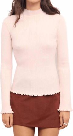 Minkpink Saga Fitted Knit Top In Soft Pink