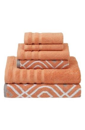 Modern Threads Yard Dyed Towel 6-Piece Set in Coral at Nordstrom Rack, Size 6 Piece Set