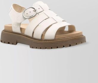 Timberland fisherman sandal with chunky sole and caged design