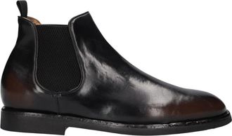 Officine Creative Bariton Flexi 002 Chelsea Boots - Heren - Chelseaboots - Zwart - 41 EU - Leer - Schoenen