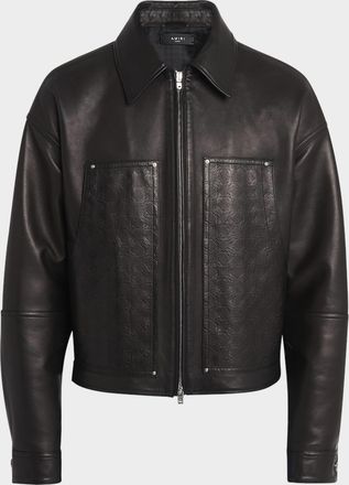 Amiri Men & apos;s MA Quad Leather Work Jacket