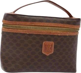 Celine Pre-owned Handbags, female, Brown, Size: ONE SIZE Pre-owned Vintage Macadam Pouch