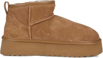 Hoor Vega platform ankle boots - women - Rubber/Calf Suede/Fabric - 41 - Brown