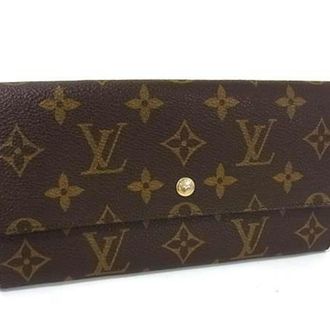 Louis Vuitton Monogram Brown Monogram Long Wallet (Bi-Fold) (Pre-Owned)