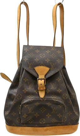 Louis Vuitton Montsouris Monogram Brown Canvas Backpack Bag (Pre-Owned)