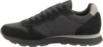 Sun 68 Tom Solid Sneaker - Heren - Sneakers - Zwart - 46 EU - Leer - Schoenen
